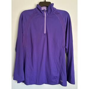 Champion Athletic Jacket Medium Purple Quarter Zip